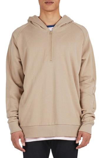 Men's Barney Cools Olympic Zip Pullover Hoodie - Beige