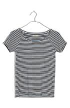 Women's Madewell Canal Stripe Top, Size - Blue