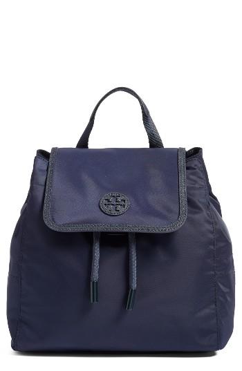 Tory Burch Small Scout Nylon Backpack - Blue