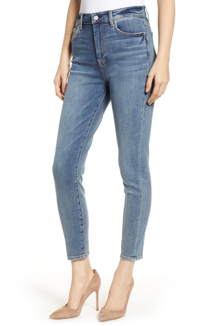 Women's 7 For All Mankind B(air) - Aubrey Super High Waist Ankle Skinny Jeans - Blue