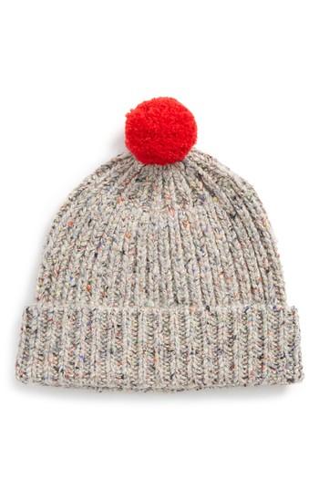 Women's Madewell Ribbed Pompom Beanie -
