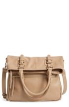 Sole Society Charlie Foldover Tote - Beige
