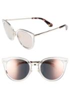 Women's Kate Spade New York Jazzlyn 51mm Cat Eye Sunglasses - Pink/ Gold