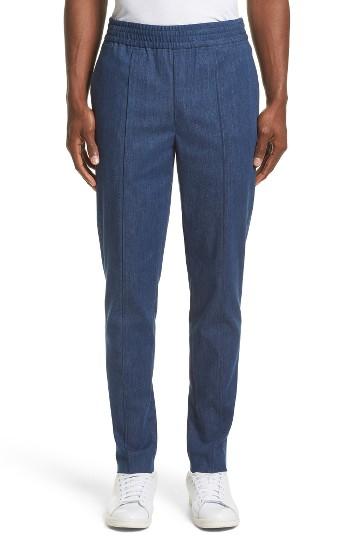 Men's Neil Barrett Denim Skinny Track Pants