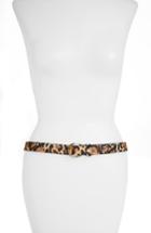 Women's Frame Cheetah Genuine Calf Hair Belt - Cheetah