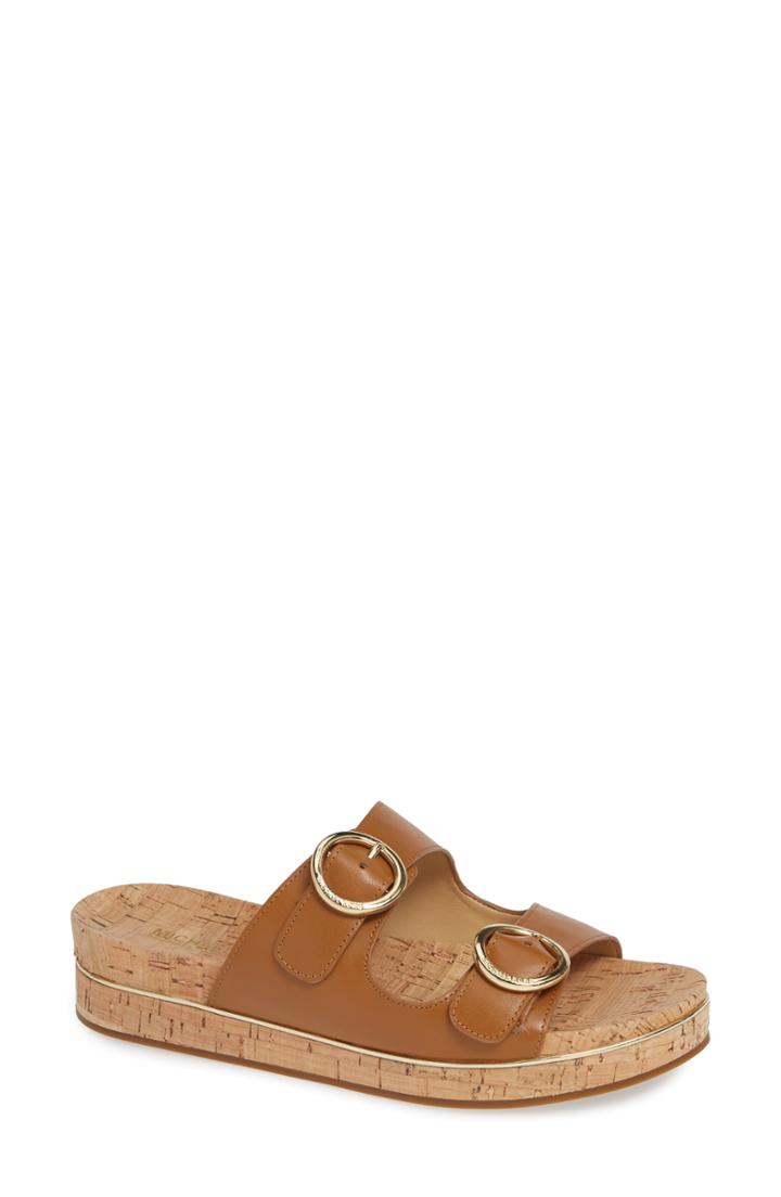 Women's Michael Michael Kors Estelle Slide Sandal M - Brown
