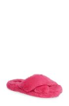 Women's Bp. Fab Faux Fur Slipper /6 M - Pink