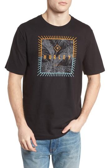 Men's Hurley Be Fronds T-shirt - Black