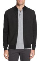 Men's Boss Emondo Regular Fit Wool Zip Sweater - Black