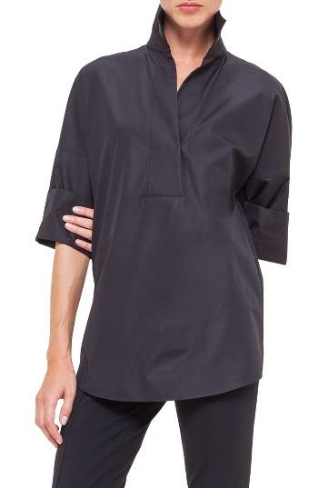 Women's Akris Punto Cotton Poplin Tunic - Black
