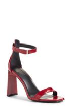 Women's Via Spiga Faxon Ankle Strap Sandal .5 M - Red