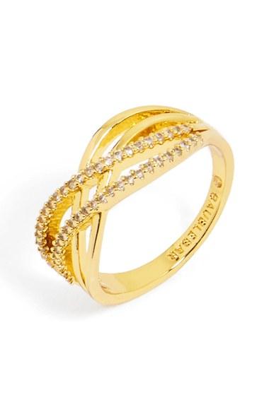 Women's Baublebar 'luda' Pave Crystal Ring