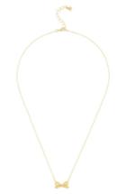 Women's Ted Baker London Mini Opulent Pave Bow Pendant Necklace