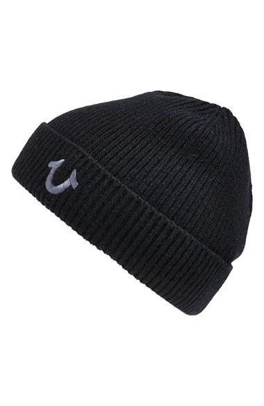 Men's True Religion Brand Jeans Rib Knit Cap -
