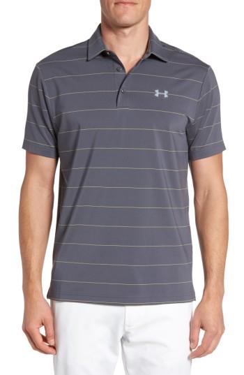 Men's Under Armour 'playoff' Loose Fit Short Sleeve Polo, Size - Blue