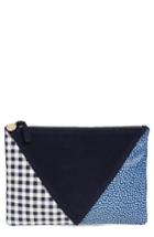 Clare V. Patchwork Leather Clutch -