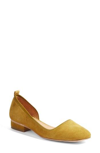 Women's Bill Blass Lola Half D'orsay Flat M - Green