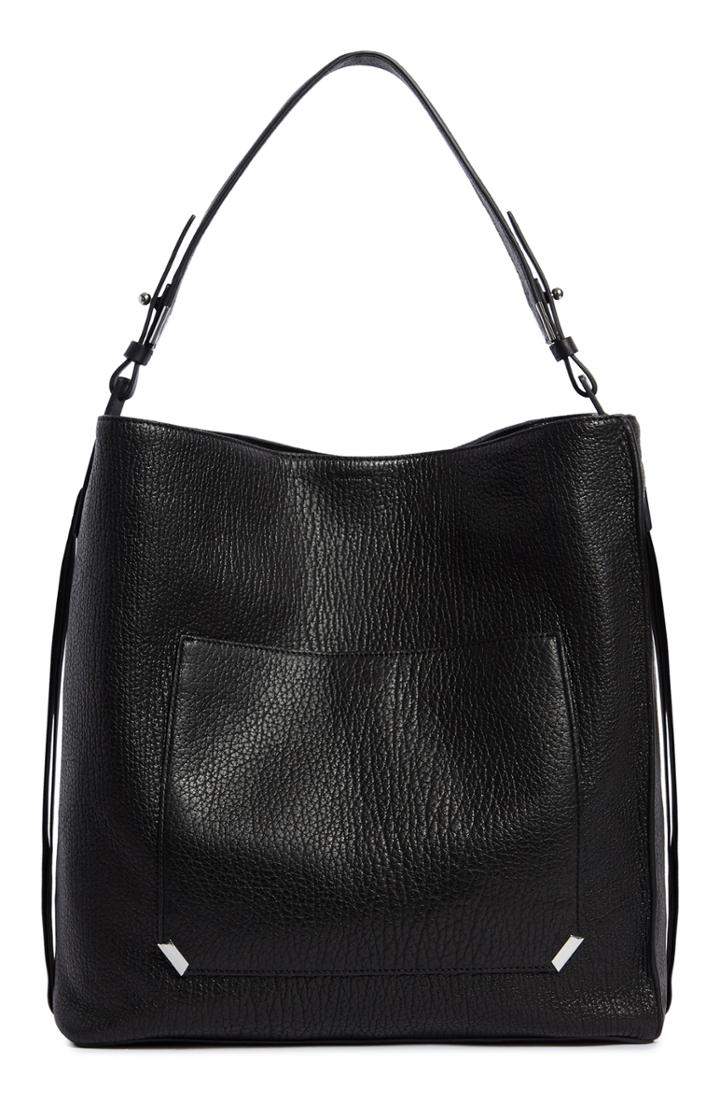 Allsaints Vincent N/s Leather Tote - Black