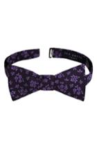 Men's Ted Baker London Mauby Floral Silk Bow Tie, Size - Purple