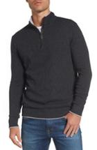 Men's Jeremy Argyle Wool Blend Quarter Zip Sweater - Grey