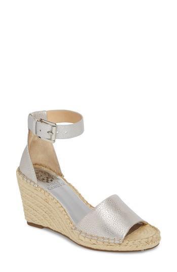 Women's Vince Camuto Leera Wedge Sandal M - Metallic