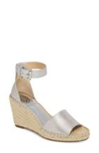 Women's Vince Camuto Leera Wedge Sandal M - Metallic
