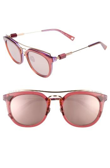 Women's Haze Zeal 52mm Aviator Sunglasses - Crystal Berry