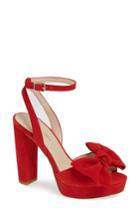Women's Pelle Moda Platform Sandal M - Red