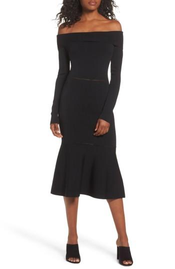 Women's Cooper St Teria Off The Shoulder Dress - Black
