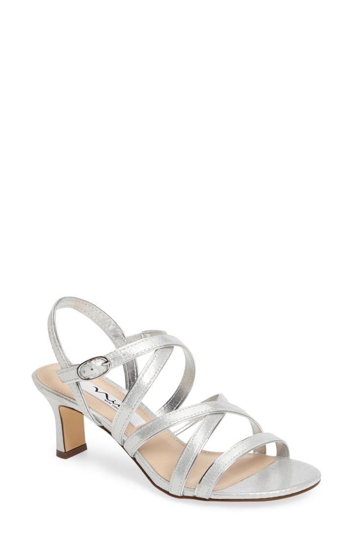 Women's Nina Genaya Strappy Evening Sandal W - Metallic