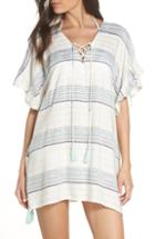 Women's Surf Gypsy Metallic Stripe Cover-up Dress - Blue