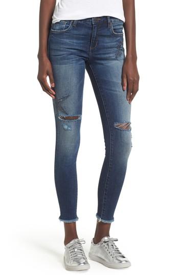 Women's Sts Blue Star Embroiderd Skinny Ankle Jeans