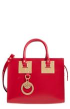 Sophie Hulme Medium Albion Leather Tote - Red