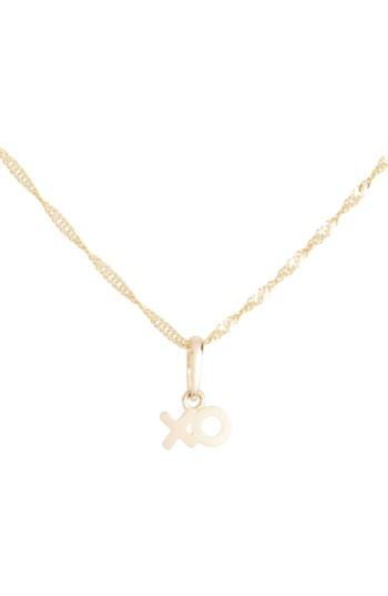 Women's Poppy Finch Xo Charm Short Pendant Necklace