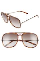 Women's Chloe 60mm Gradient Lens Navigator Sunglasses - Tortoise