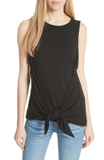 Women's Rag & Bone/jean Bigsby Tie Front Tank - Black