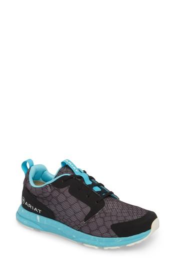 Women's Ariat Fuse Print Sneaker M - Grey