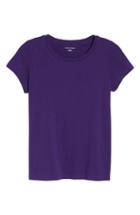 Women's Eileen Fisher Organic Cotton Tee, Size - Purple