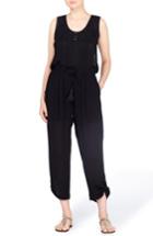 Women's Catherine Catherine Malandrino Toledo Crop Jumpsuit - Black