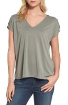 Women's Lucky Brand Slit Sleeve Tee - Green