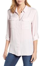 Women's Vince Camuto Flowy Utility Blouse, Size - Red