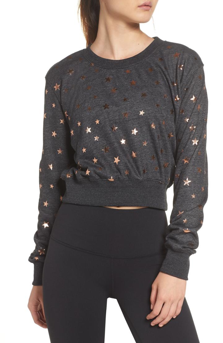 Women's Whistles Wide Stripe Sparkle Sweater - Burgundy