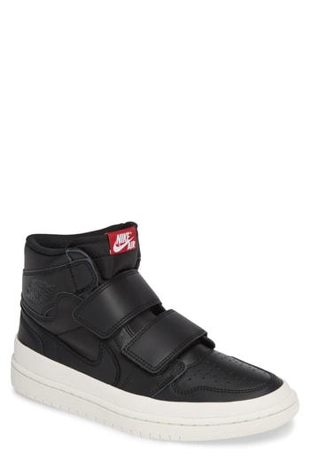 Men's Nike Air Jordan 1 Retro High Double Strap Sneaker M - Black