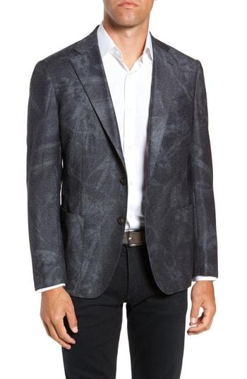 Men's Culturata Trim Fit Washed Wool Blazer R - Blue