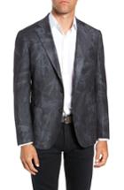 Men's Culturata Trim Fit Washed Wool Blazer R - Blue