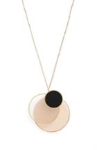 Women's Tory Burch Circle Cluster Pendant Necklace