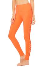 Women's Alo Interlace Leggings - Orange