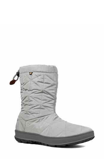 Women's Bogs Mid Snowday Bootie M - Grey