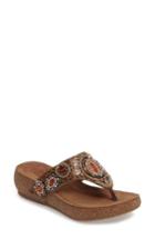 Women's Comfortiva Sade Embellished Flip Flop M - Brown