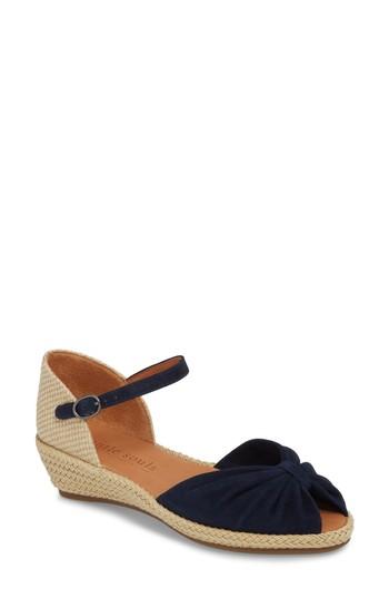 Women's Gentle Souls Lucille Espadrille Wedge Sandal M - Blue